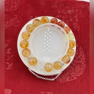 Chic Gold and Silver Beaded Bracelet